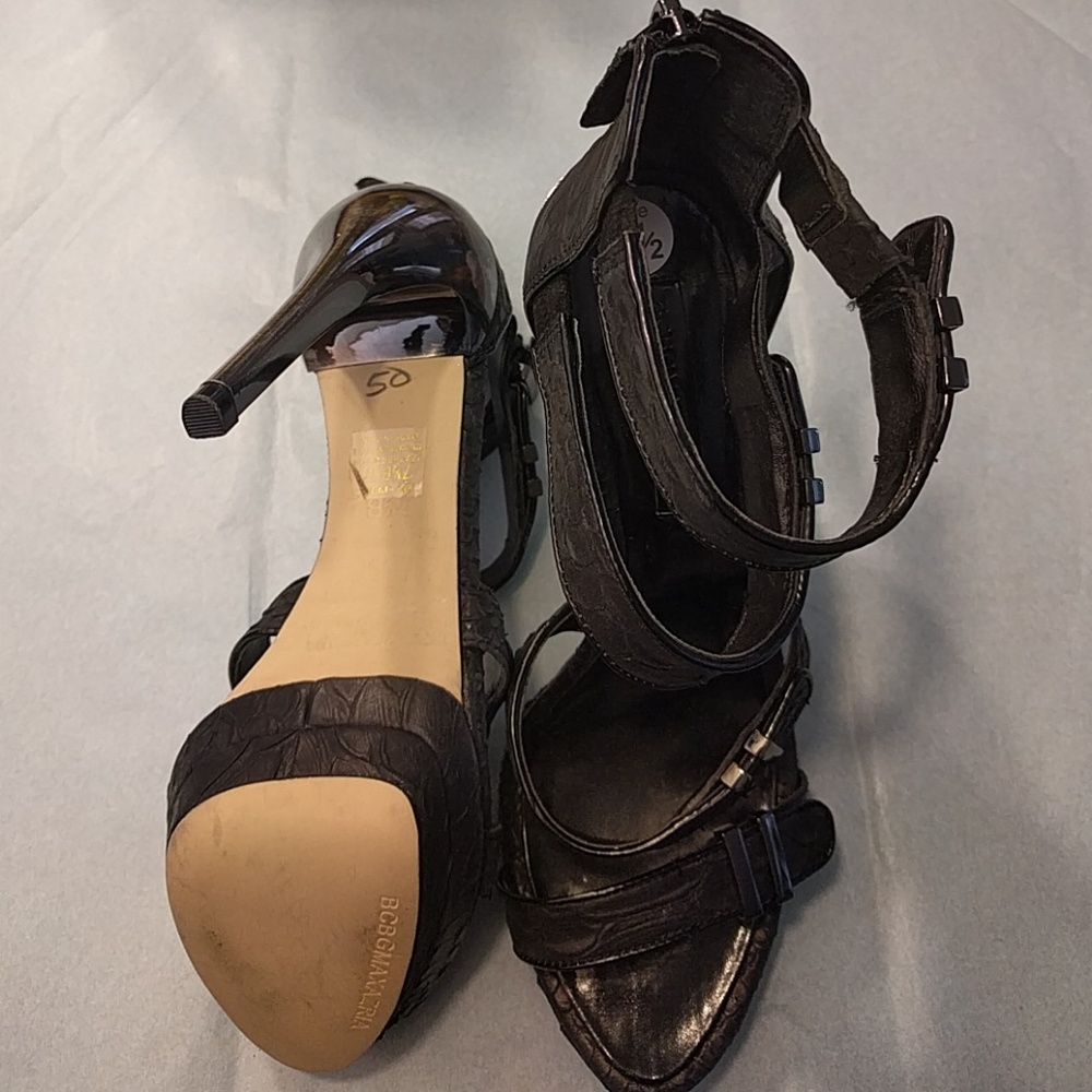 Bcbgmaxazria Denize Glazed Python Sandals 7.5 - image 4